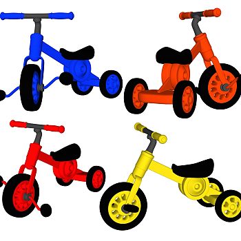 现代儿童自行车玩具车