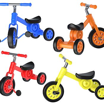 现代儿童玩具车 自行三轮车