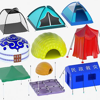 现代帐篷 遮阳棚 蒙古包 便携式旅行棚 房屋
