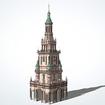 欧式景观塔楼