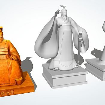 古代帝王雕塑