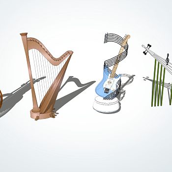 乐器音乐音符雕塑